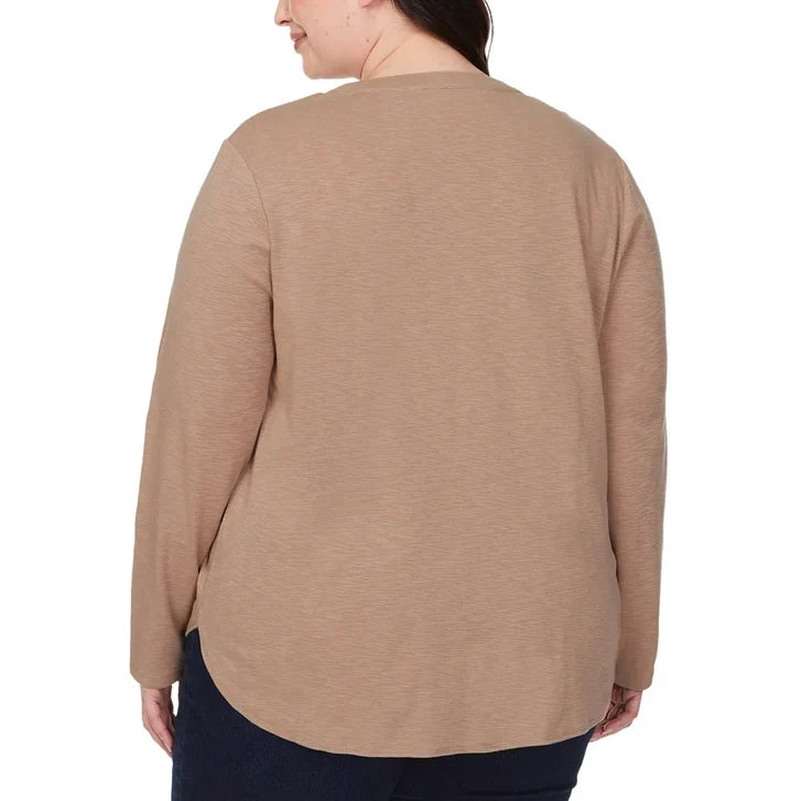 Kirkland Signature Women's Long Sleeve Slub Tee