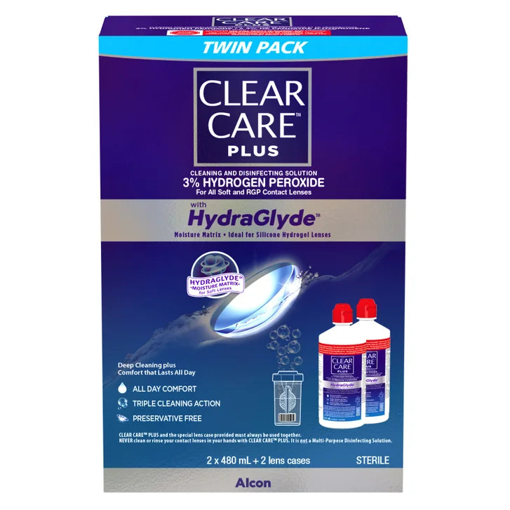 Clear Care Plus with HydraGlyde - 2 x 480 mL