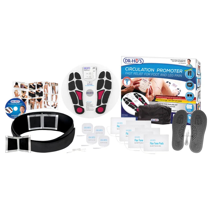 DR-HO'S Circulation Promoter Plus Gel Pad Kit and Pain Therapy Back Relief Belt