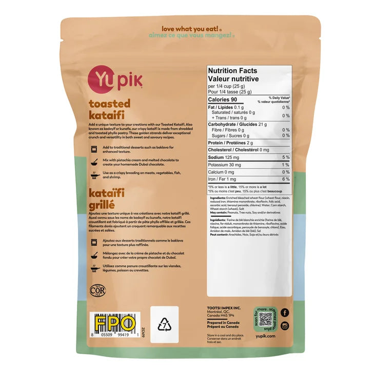 Yupik Toasted Kataifi, 1 kg