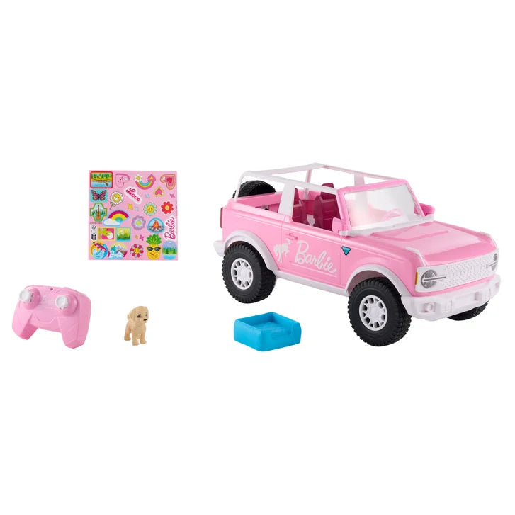 Hot Wheels Barbie Ford Bronco with 2 Barbie Dolls
