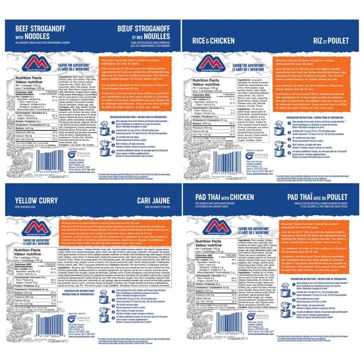 Mountain House 90 Pouch Food Kit