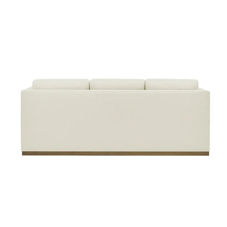 Henredon Fabric Sofa with Wood Base