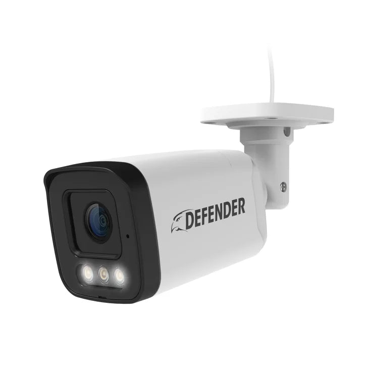 Defender AI POWERED Sentinel 4K Ultra HD Wired 8 Channel POE NVR Security System with 4 Metal Cameras with 1TB HDD
