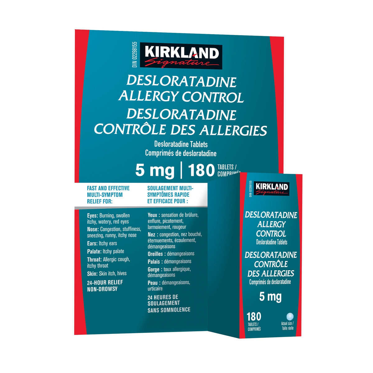 Kirkland Signature Desloratadine Allergy Control 5 mg, 180 tablets