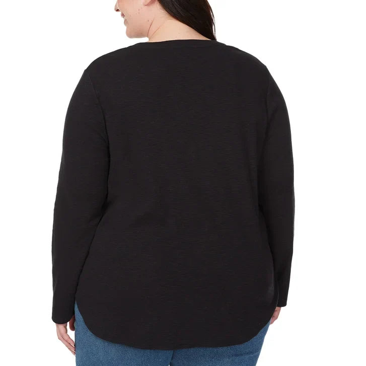 Kirkland Signature Women's Long Sleeve Slub Tee