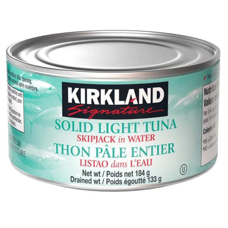 Kirkland Signature Solid Light Tuna in Water, 8 × 184 g