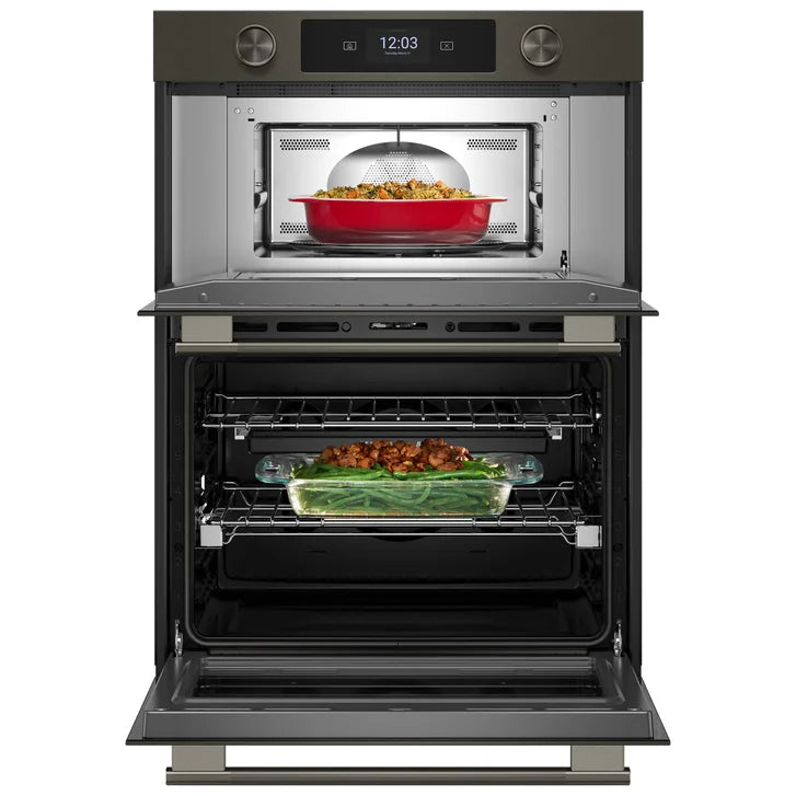 KitchenAid 30 in. Electric Microwave and 5.0 cu ft. Wall Oven with Even-Heat True Convection