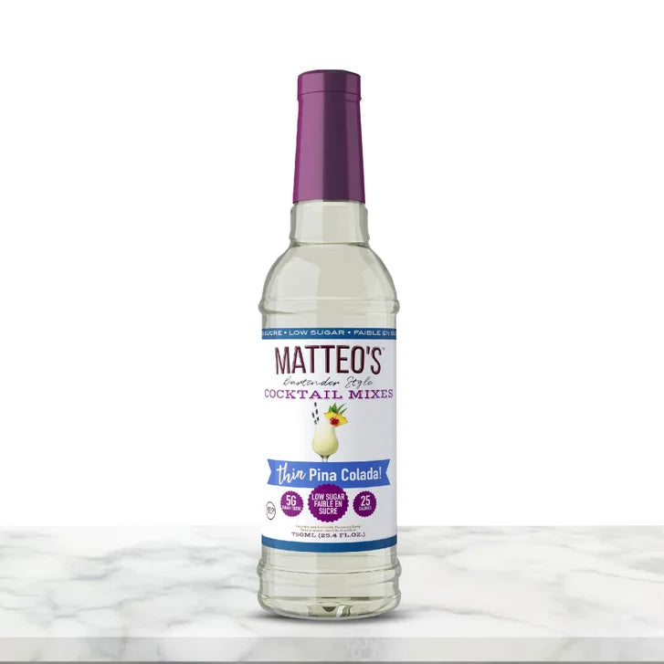 Matteo's Sugar-Free Cocktail Mix Variety Pack, 6 × 750 mL + 1 pump