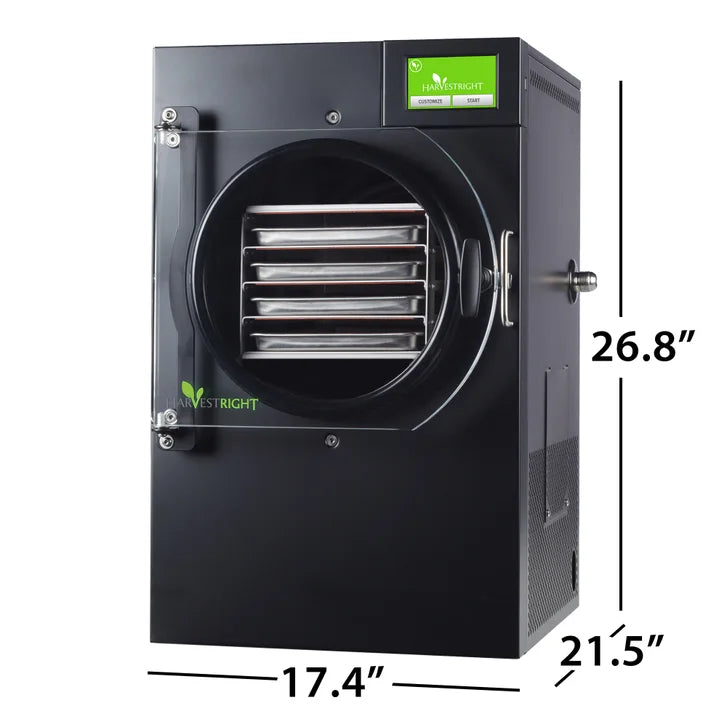Harvest Right 17.4 in. Black Home Pro Small Freeze Dryer with 4 Stainless Steel Trays