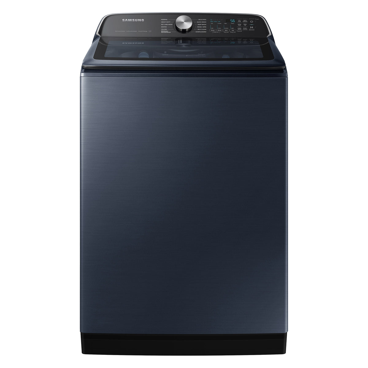 Samsung 27.5 in. 6.1 cu ft. Navy Steel Top Load Washer with Pet Care Solution
