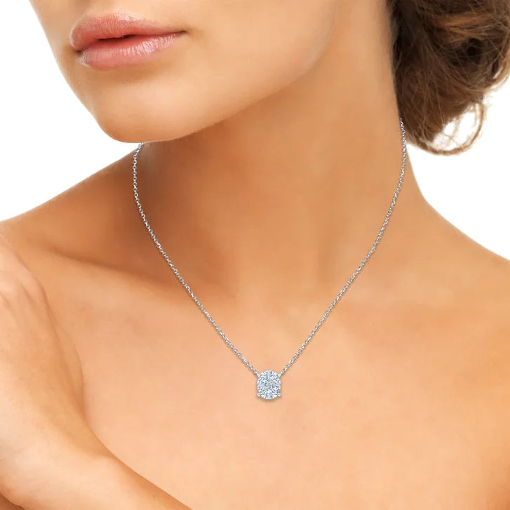 Round Brilliant Diamond Necklace (0.40 ctw)