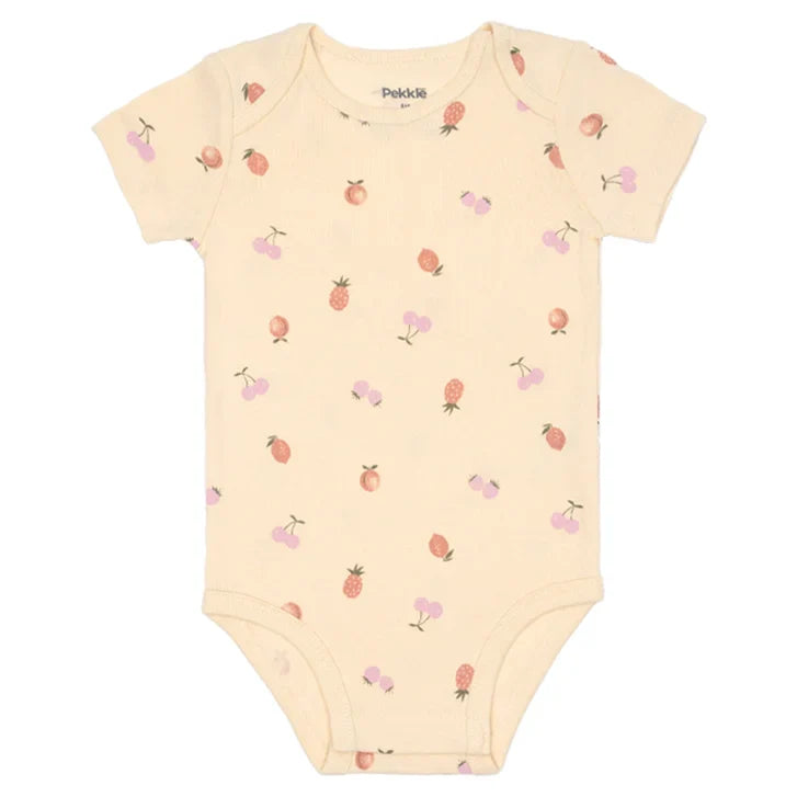 Pekkle Infant Short Sleeve Body Suit, 7-Pack