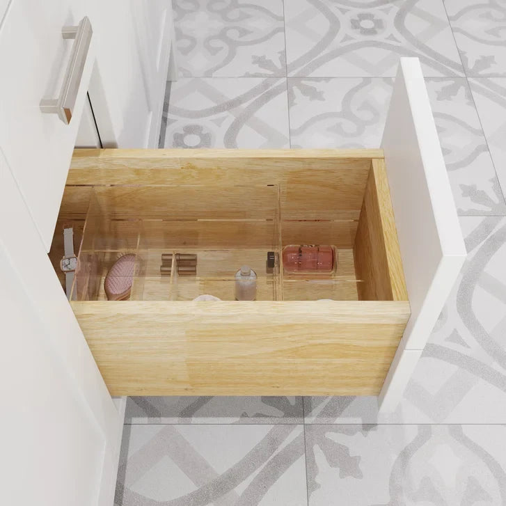 Studio Bathe Katie II Vanity in White Finish with Engineered Stone Countertop