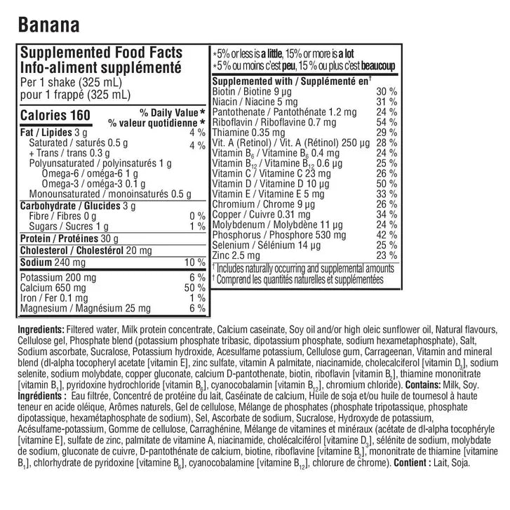 Premier Protein High-protein Banana Shake, 18 x 325 mL