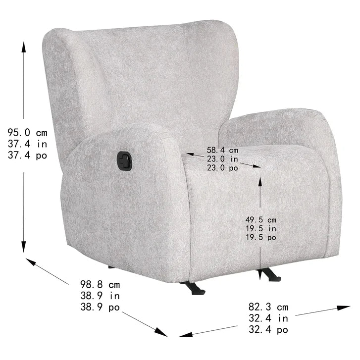 Nice Link – Lulla Fabric Rocker Recliner