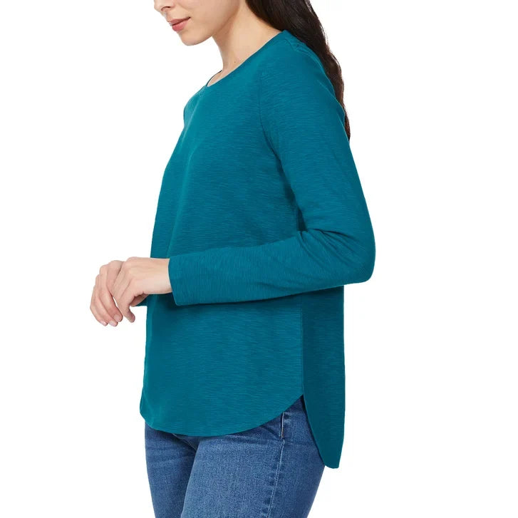 Kirkland Signature Women's Long Sleeve Slub Tee