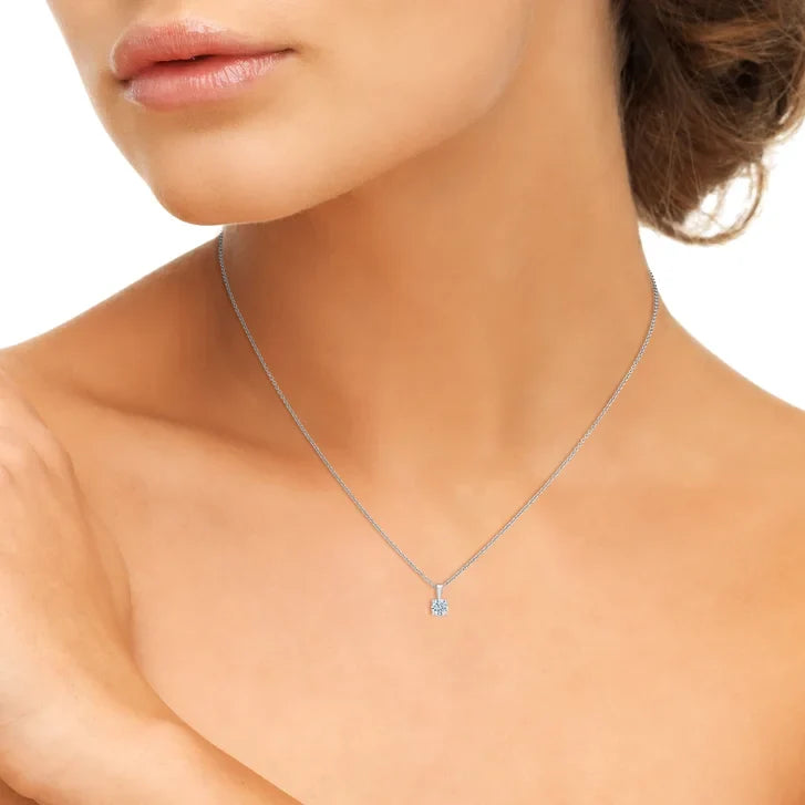 Round Brilliant Diamond Solitaire Pendant (0.60 ct)