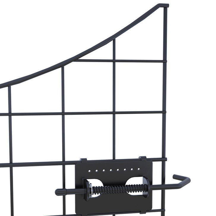 Zippity Black Metal Garden Gate with 4 Fence Panels