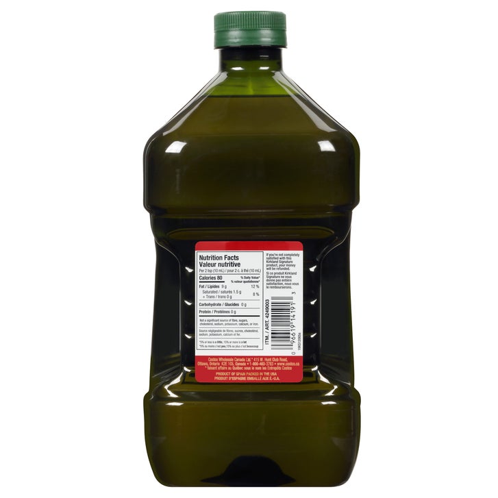 Kirkland Signature 100% Spanish Extra Virgin Olive Oil, 3 L