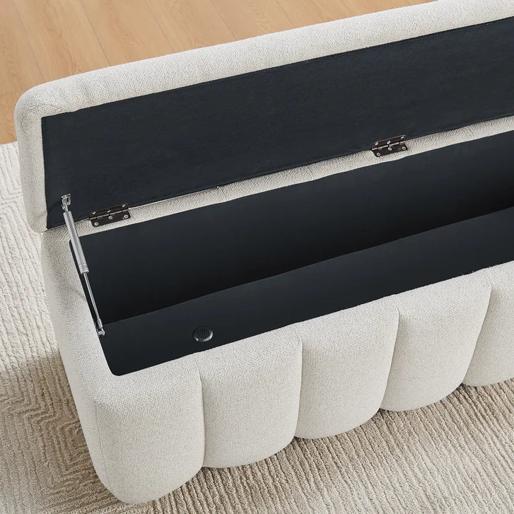 Aiden & Ivy Furniture – Fabric Storage Ottoman