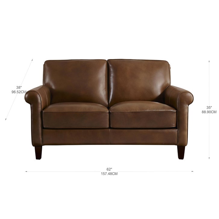 Prospera Home Larsen Top-grain Leather Sofa and Loveseat