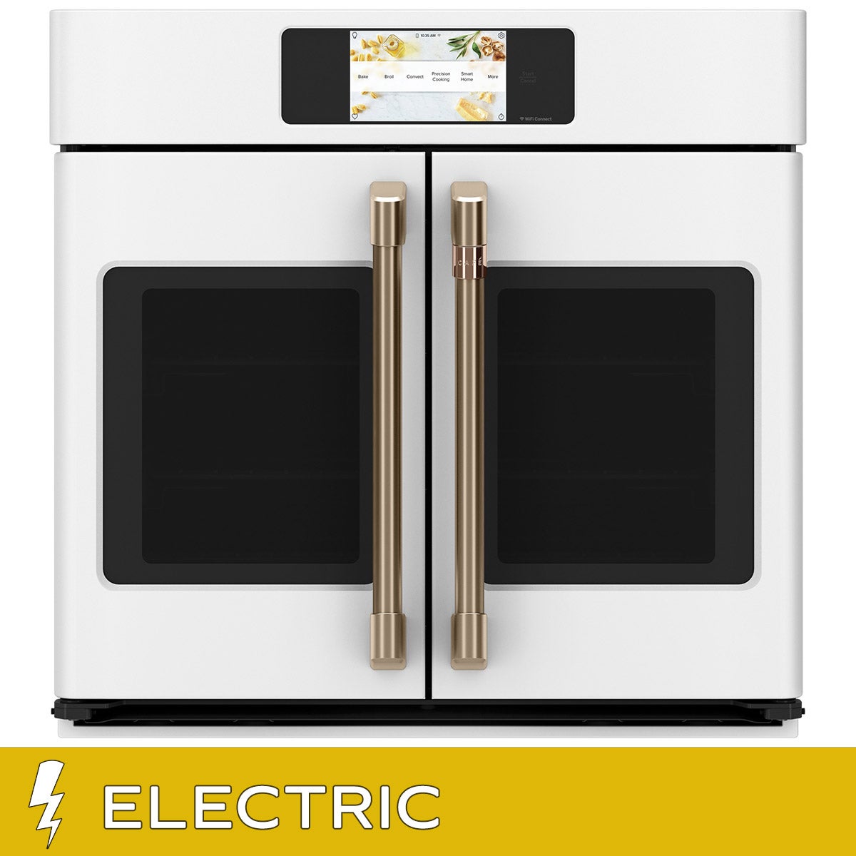Café 30 in. 5.0 cu. ft. Electric French-Door Single Wall Oven with True European Convection