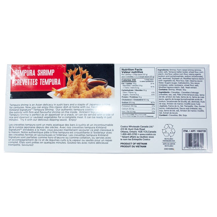 Kirkland Signature Tempura Shrimp, 1.15 kg