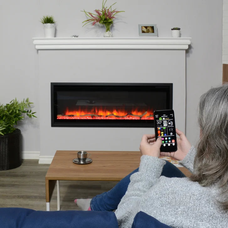 Paramount Kennedy II 106.7 cm (42 in.) Wall Mounted Electric Fireplace