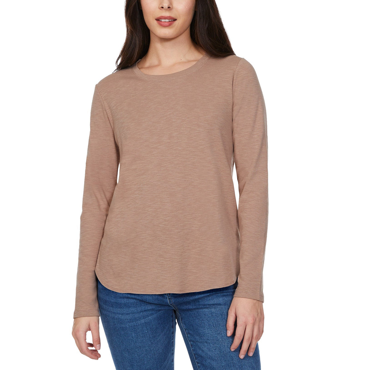 Kirkland Signature Women's Long Sleeve Slub Tee