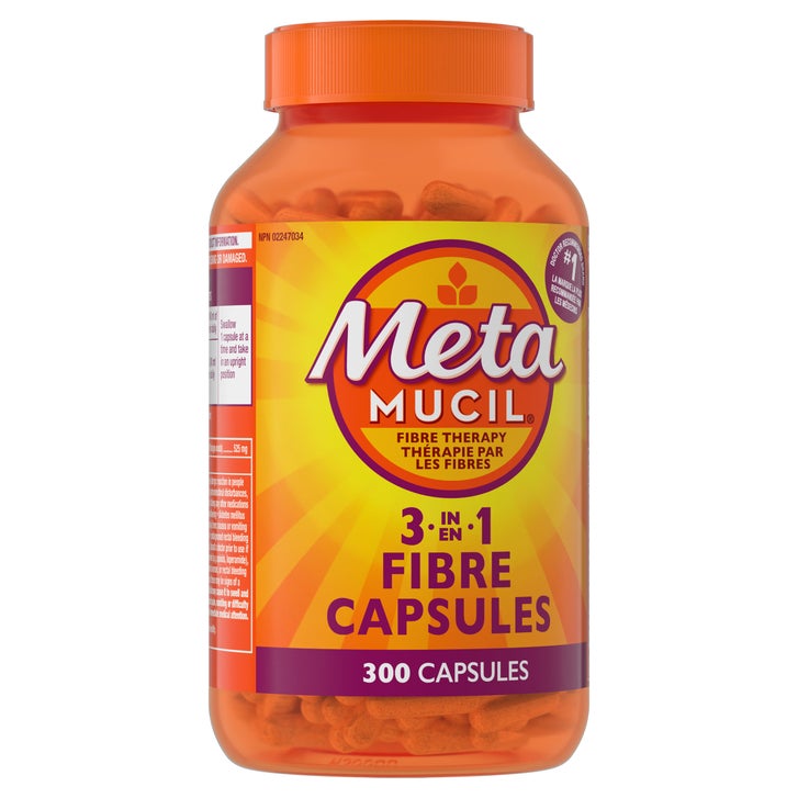 Metamucil 100% Natural Psyllium Husk Daily Fibre Supplement - 300 Capsules