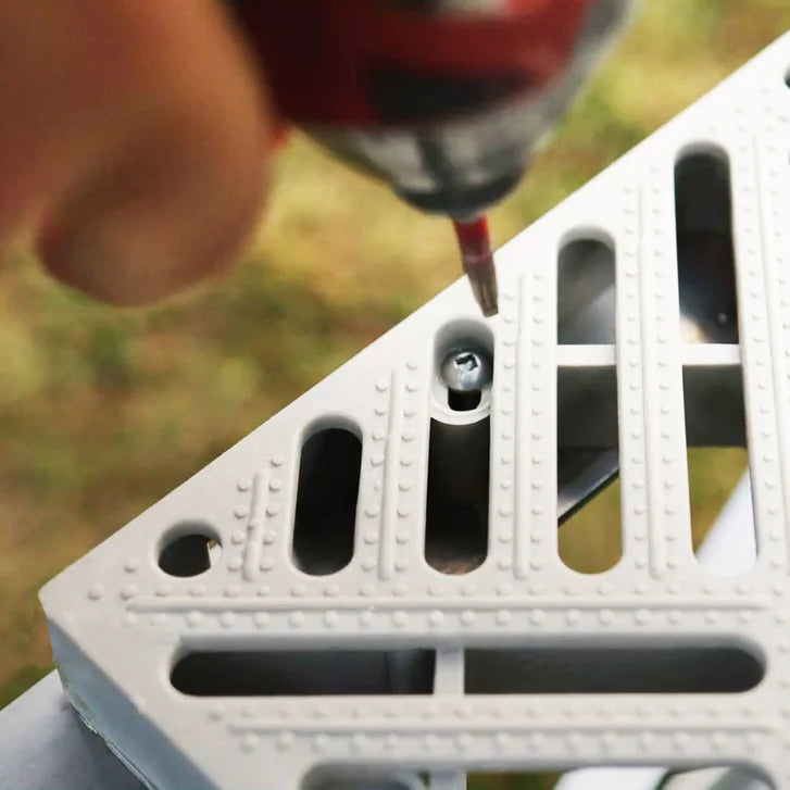 Multinautic QP-320 Aluminium Roll-In Dock Kit Straight Line Configuration with Polymer Decking