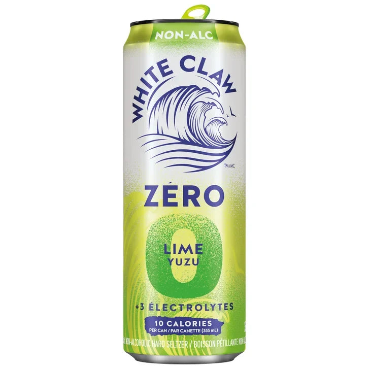White Claw Zero Non-Alcoholic Hard Seltzer, 355 mL, 15-pack