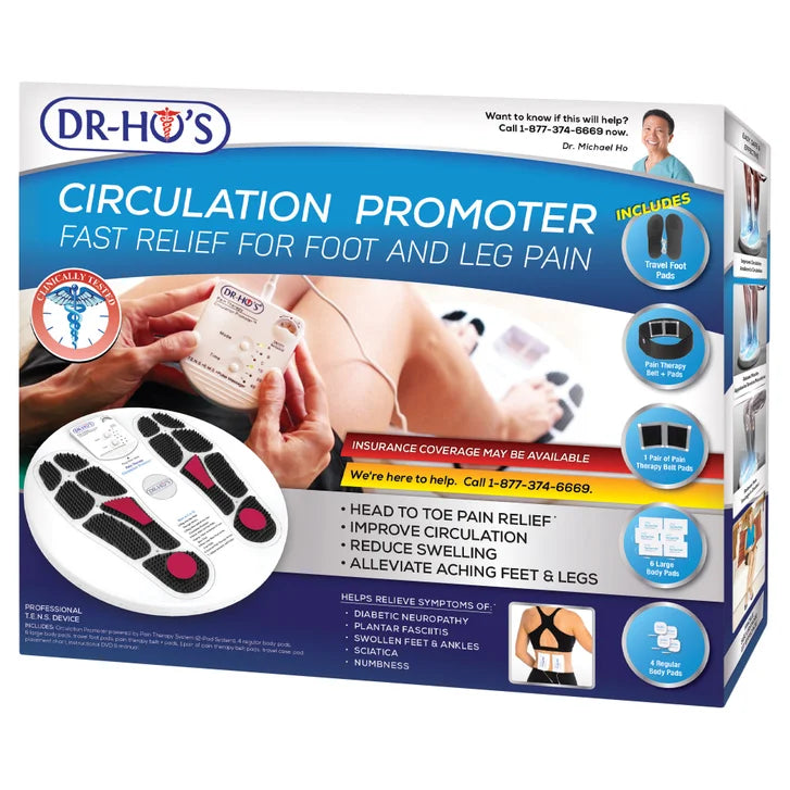 DR-HO'S Circulation Promoter Plus Gel Pad Kit and Pain Therapy Back Relief Belt