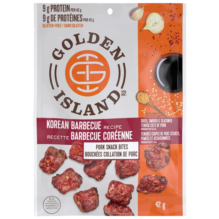 Golden Island Korean BBQ Pork Snack Bites, 12 × 42 g