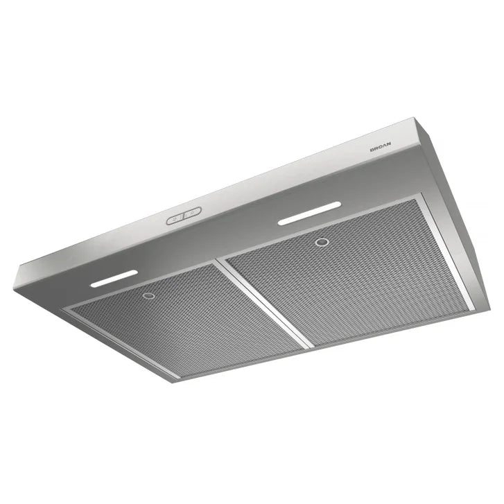 Broan 30 in. Stainless Steel Convertible Under-Cabinet Range Hood, 375 Max CFM