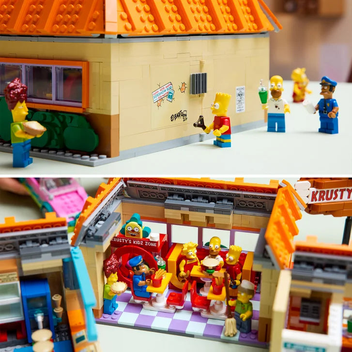 LEGO Icons The Simpsons: Krusty Burger 10352 with Bonus LEGO Fortnite Supply Llama 77071