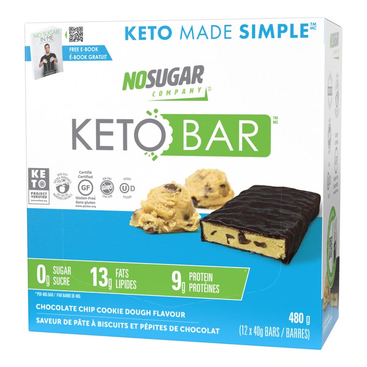 No Sugar Keto Bar, Bars, 2 × 480 g
