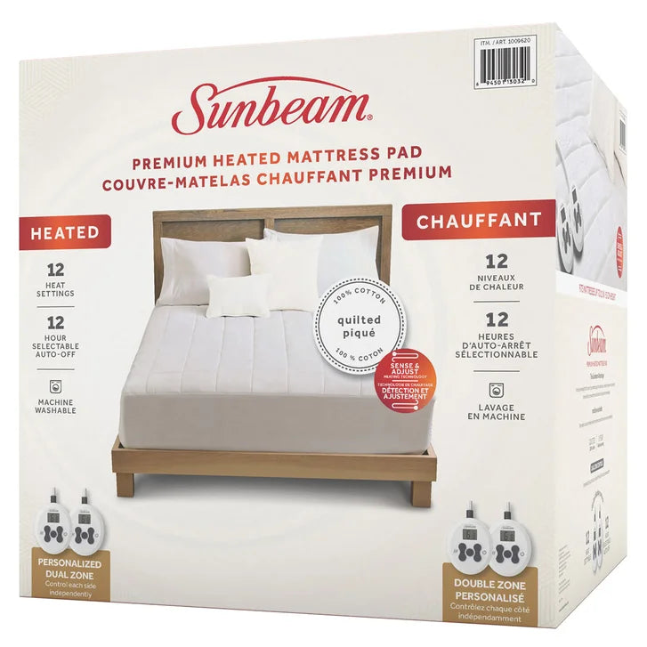 Sunbeam Premium Heated Mattress Pad
