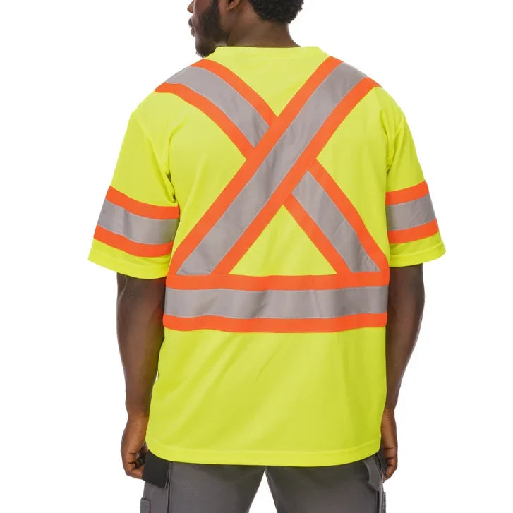 Holmes Workwear High-Visibility Short Sleeve T-Shirt, 3-pack