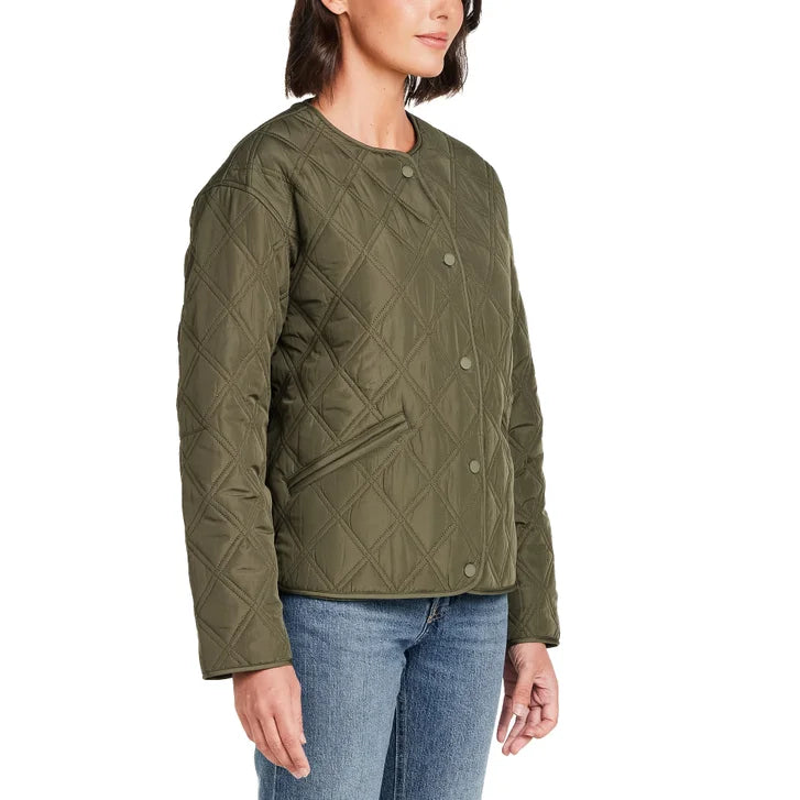 Weatherproof Women's Collarless Quilted Jacket