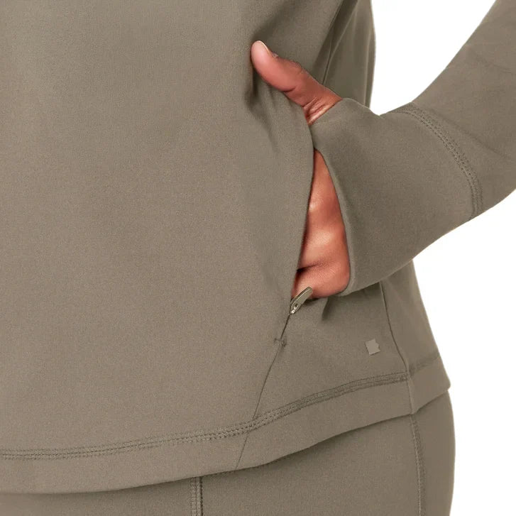 Mondetta Women’s Peached Interlock Yoga Jacket