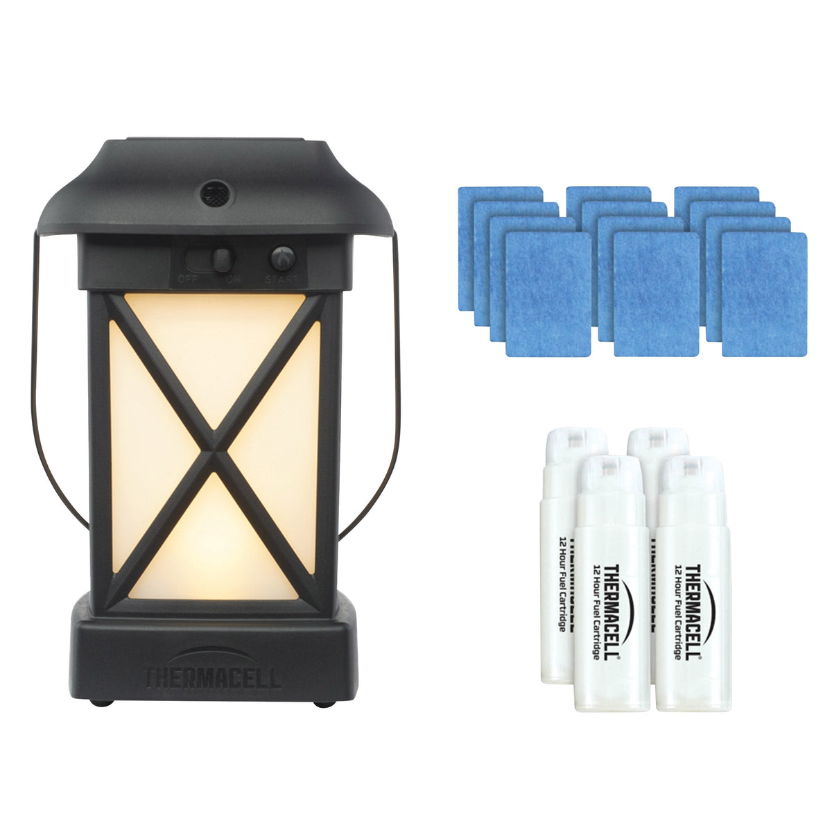 Thermacell Fuel-ZoneGuard Fuel Powered Mosquito Repeller + Lantern with 48-Hr Refill