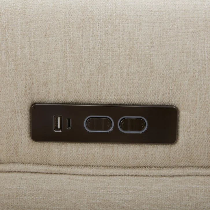 Aiden & Ivy Power Reclining Fabric Sofa