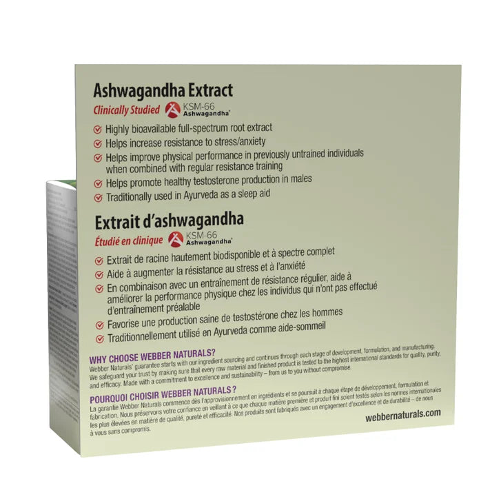 webber naturals Ashwagandha 3,600 mg, 2 x 120 Vegetarian Capsules