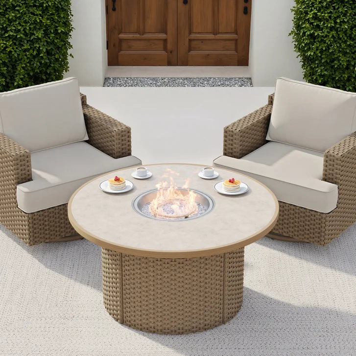 Niko Heritage 5-piece Patio Conversation Set with Fire Table