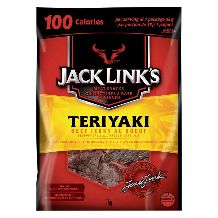 Jack Link's Teriyaki Beef Jerky, 12 × 35 g