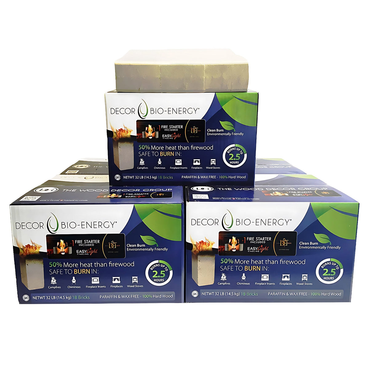 Décor Bio-Energy Firewood Bio Bricks 90-count