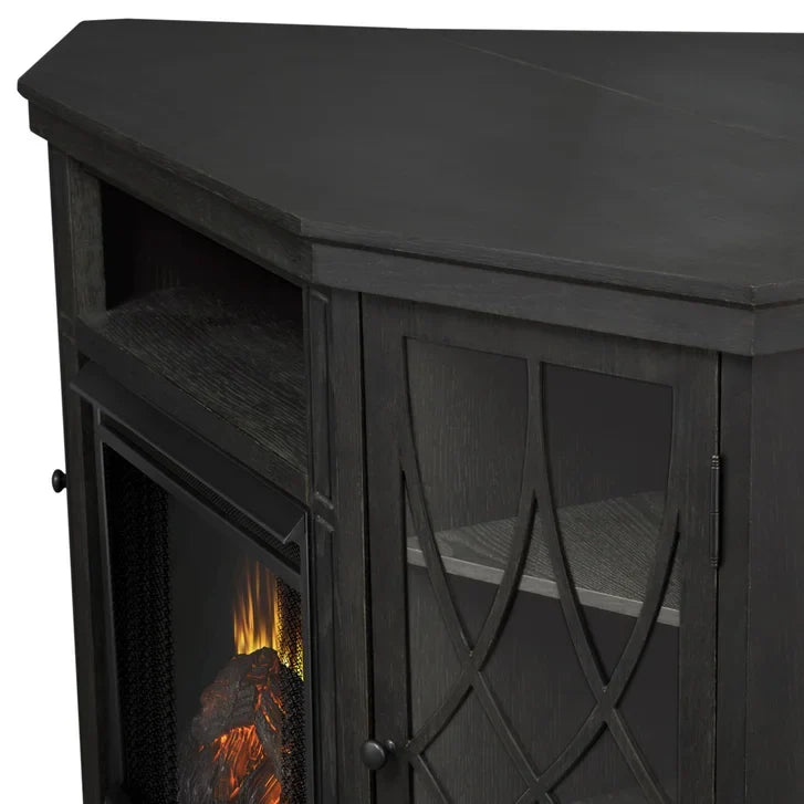Real Flame Lynette 129.5 cm (51 in.) Media Corner Fireplace