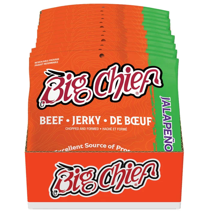 Big Chief Beef Jerky, 12 × 80 g